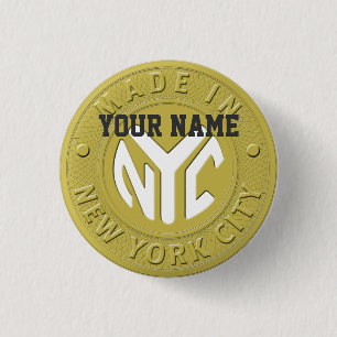 Made In New York 3 Cm Round Badge
