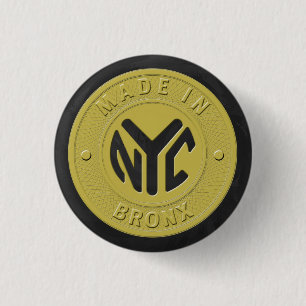 Made In New York Bronx 3 Cm Round Badge