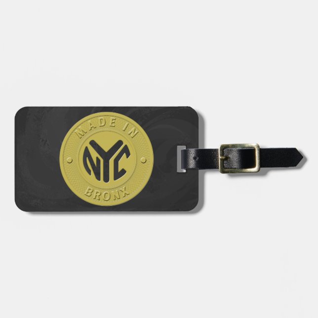 Made In New York Bronx Luggage Tag (Front Horizontal)