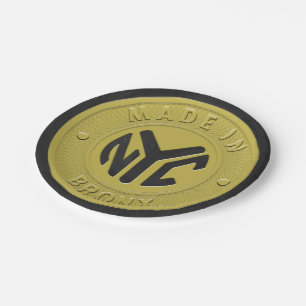 Made In New York Bronx Paper Plate