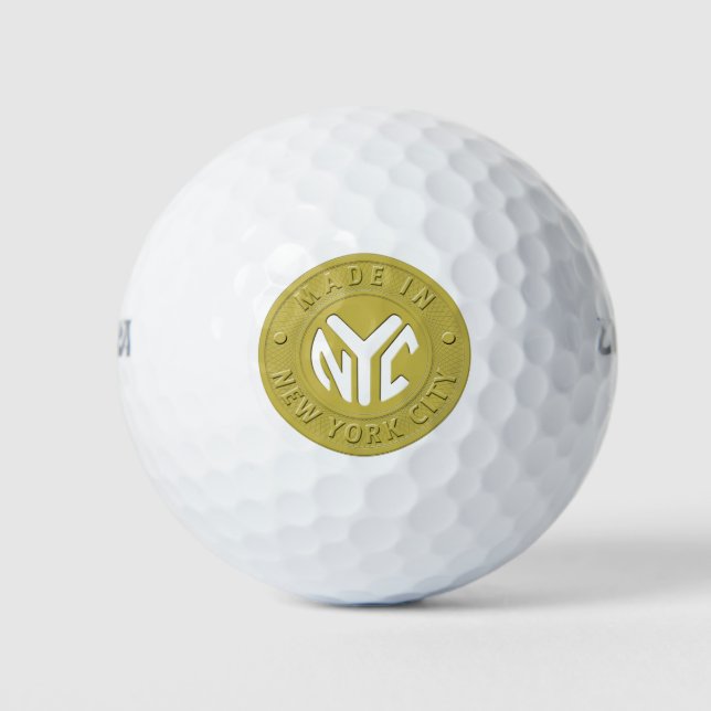 Made In New York Golf Balls (Front)