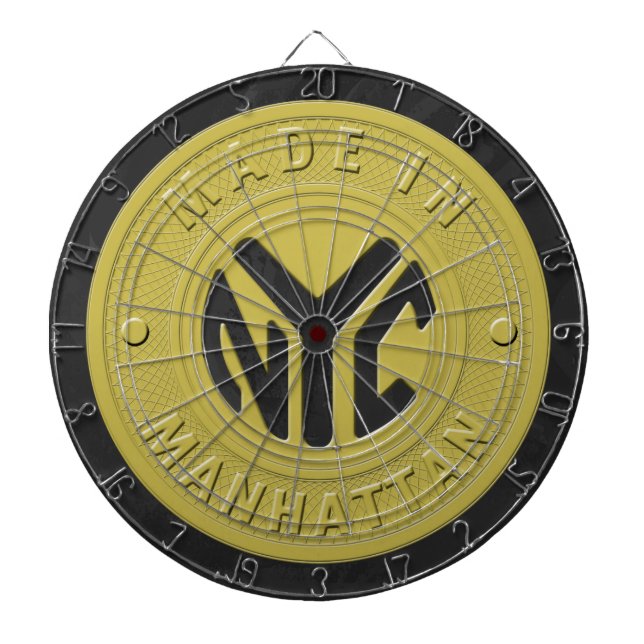 Made In New York Manhattan Dartboard (Front)