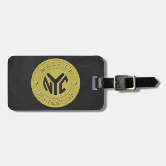 Made In New York Manhattan Luggage Tag (Front Horizontal)