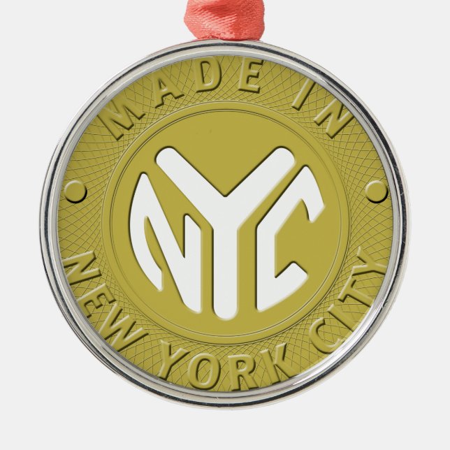 Made In New York Metal Tree Decoration (Front)