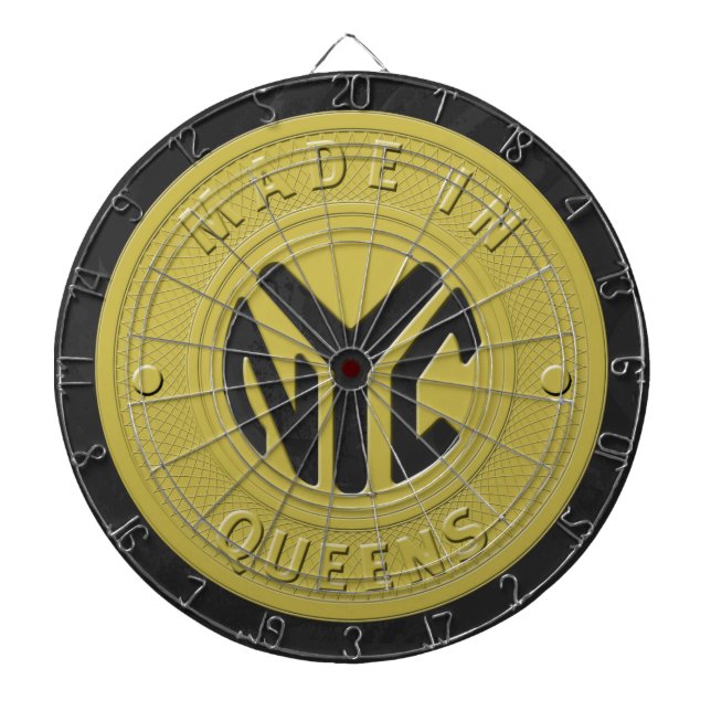 Made In New York Queens Dartboard (Front)