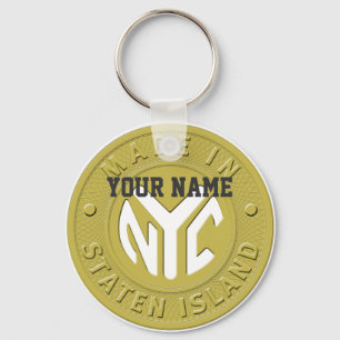 Made In New York Staten Island Key Ring