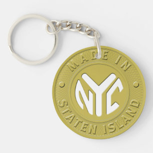 Made In New York Staten Island Key Ring
