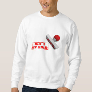 Made in New Zealand Stamp or Chop on Paper Concept Sweatshirt