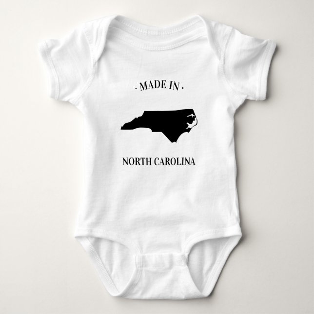 Made in North Carolina NC Baby Bodysuit (Front)