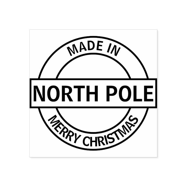 Made In North Pole Rubber Stamp (Imprint)