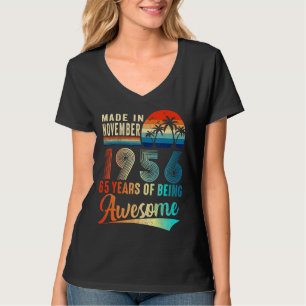 Made In November 1956 65 Years Of Being Awesome Vi T-Shirt