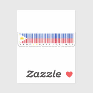 Made in Philippines Barcode Flag Design