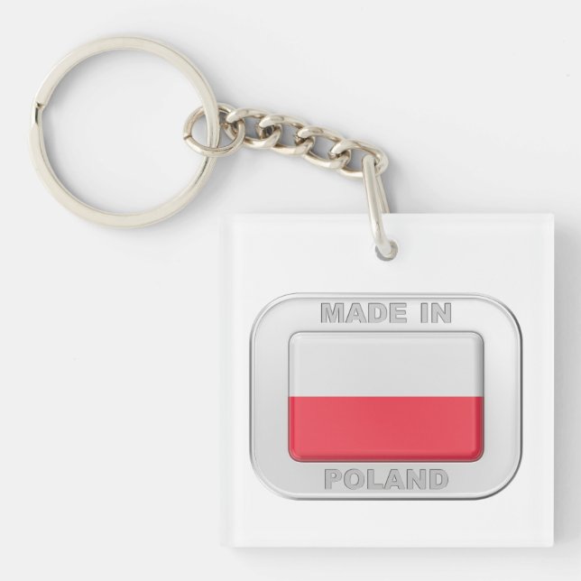 Made in Poland Key Ring (Front)
