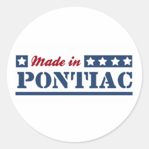 Made in Pontiac Classic Round Sticker