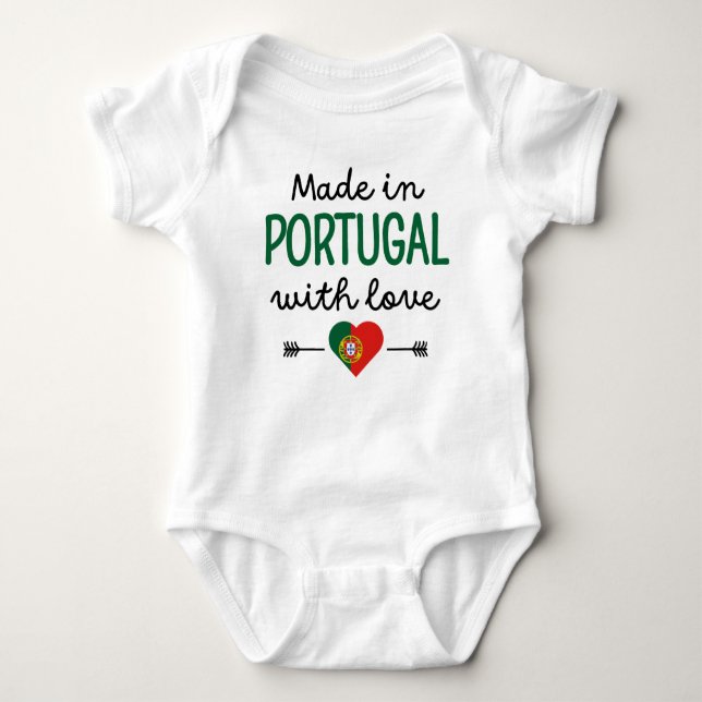 Made in Portugal with Love Baby Bodysuit (Front)