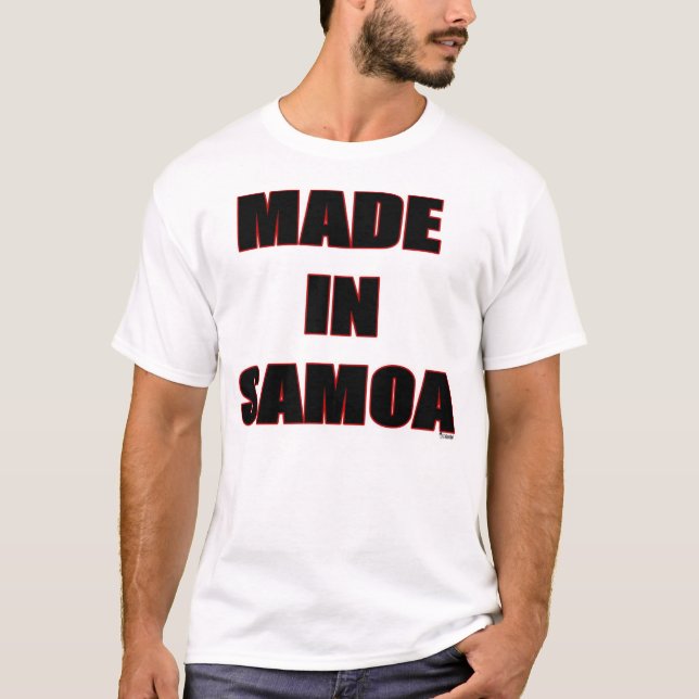 Made in Samoa (Red Rim) T-Shirt (Front)
