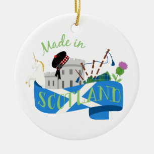 Made In Scotland Ceramic Tree Decoration