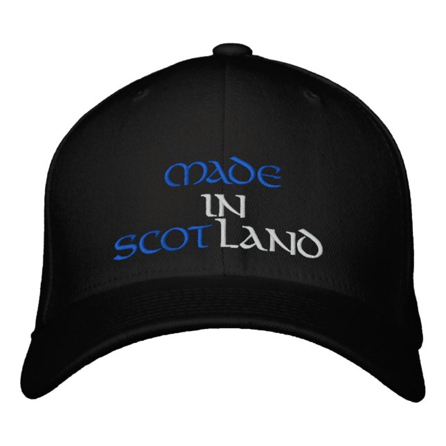 MADE IN SCOTLAND EMBROIDERED HAT (Front)