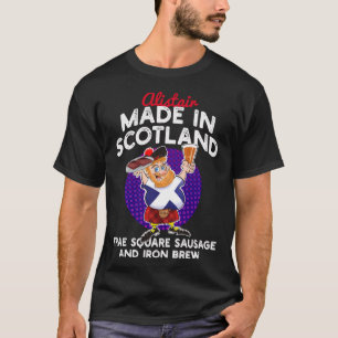 MADE IN SCOTLAND frae Square Sausage and Iron Brew T-Shirt