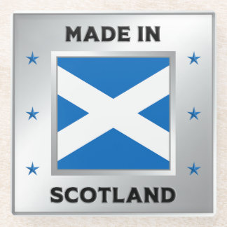 Made In Scotland Glass Coaster