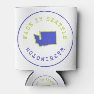 Made in Seattle Stamp Can Cooler