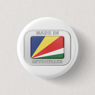 Made in Seychelles 3 Cm Round Badge