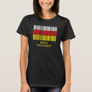 Made in South Ossetia Flag Barcode T-Shirt