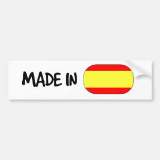 Made in Spain Bumper Sticker