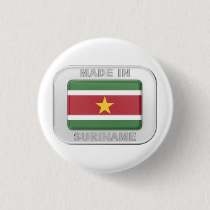 Made in Suriname 3 Cm Round Badge