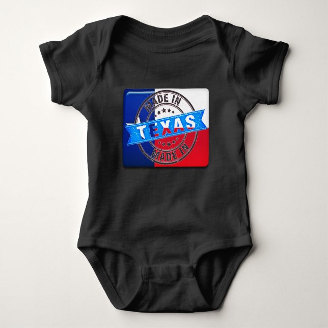 Made In Texas Baby Baby Bodysuit (Front)