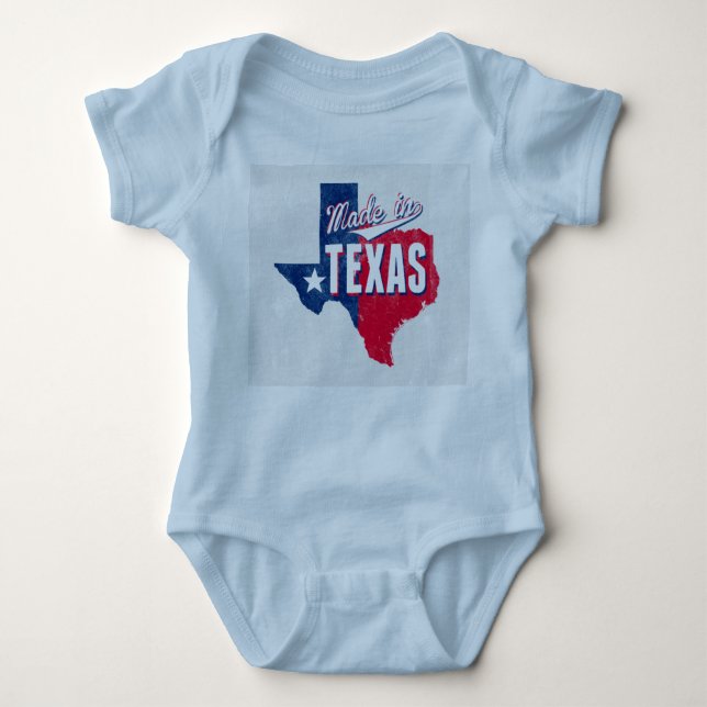 "Made In Texas" Baby Bodysuit (Front)