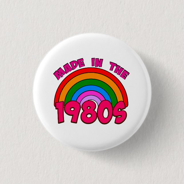 Made in the 1980s 3 cm round badge (Front)