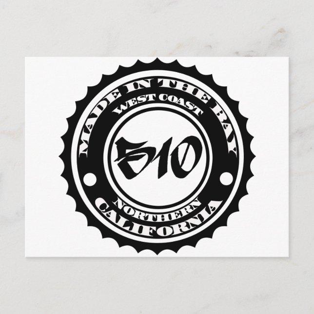 Made in the 510 postcard (Front)