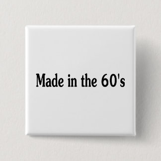 Made In The 60's 15 Cm Square Badge