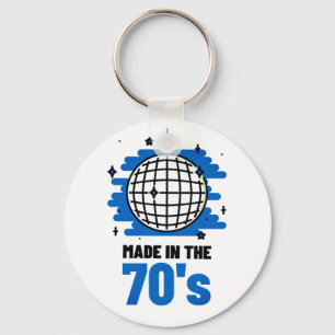 Made in the 70's Button Keychain