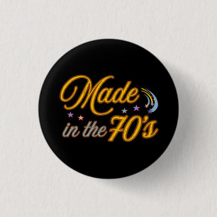 Made In The 70's Retro Vintage 3 Cm Round Badge
