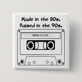 Made in the 80s 15 cm square badge