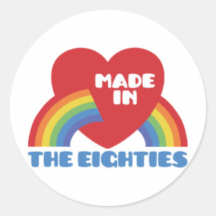 Made in the 80's classic round sticker