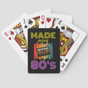 MADE IN THE 80'S VINTAGE CASSETTE TAPE PLAYING CARDS