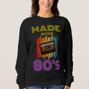 MADE IN THE 80'S VINTAGE CASSETTE TAPE SWEATSHIRT