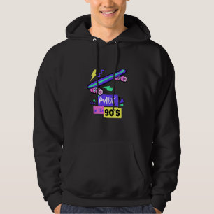 Made In The 90s Skateboard Vintage Style College R Hoodie