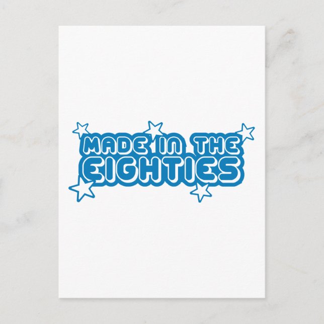 Made In The Eighties (80s) Postcard (Front)