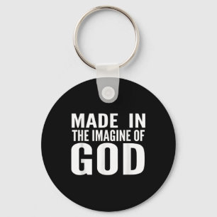 Made In The Image Of God Jesus Christian Bible Say Key Ring
