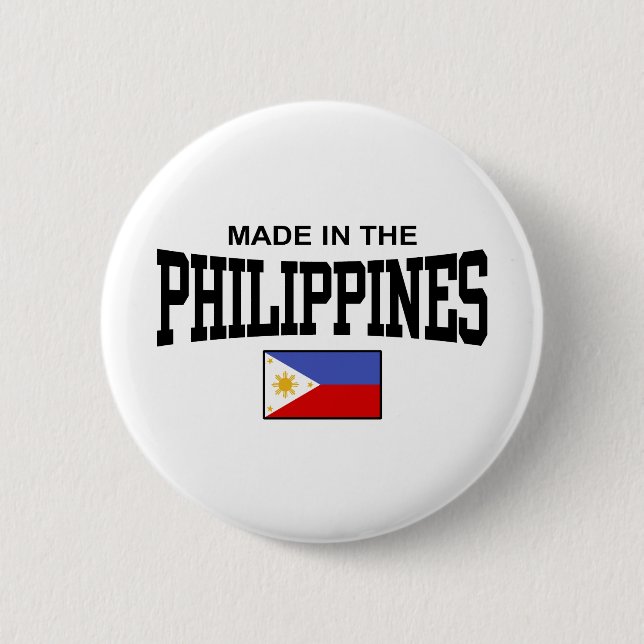 Made In The Philippines 6 Cm Round Badge (Front)