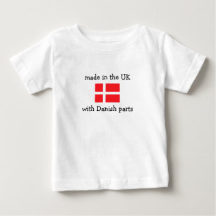 made in the UK with Danish parts Baby T-Shirt