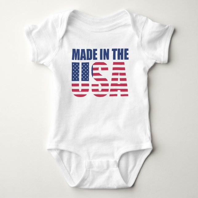 Made in the USA Baby Bodysuit (Front)