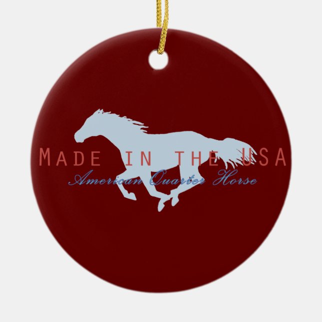 Made In The USA Ceramic Tree Decoration (Front)