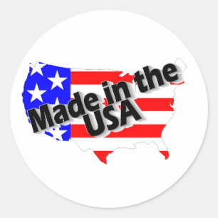 Made In The USA Classic Round Sticker