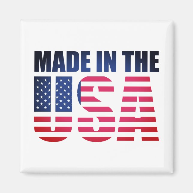 Made in the USA Flag Magnet (Front)