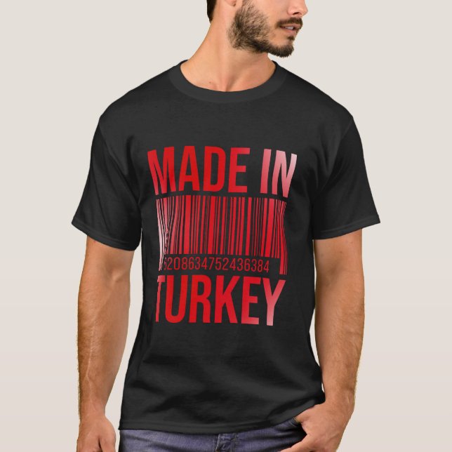 Made In Turkey Barcode T Shirt (Front)